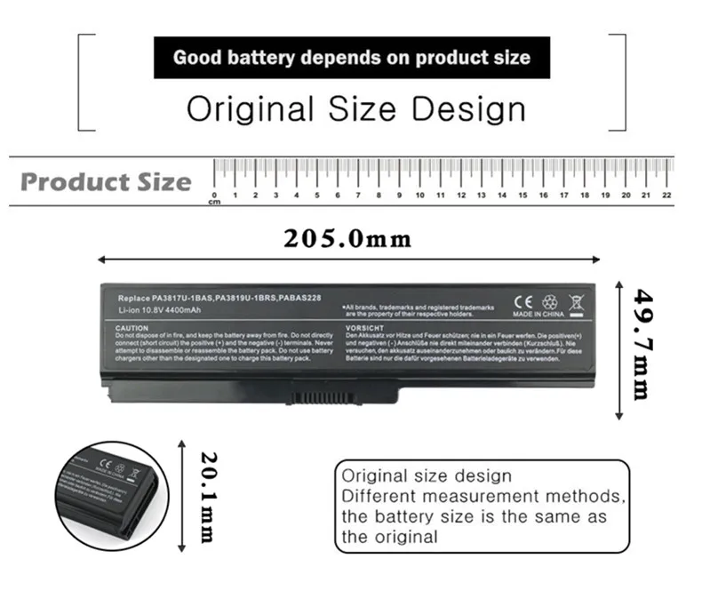 Аккумулятор для ноутбука Toshiba Satellite A660 C640 C650 C655 C660 L510 L630 L640 L650 U400 PA3817U-1BRS |