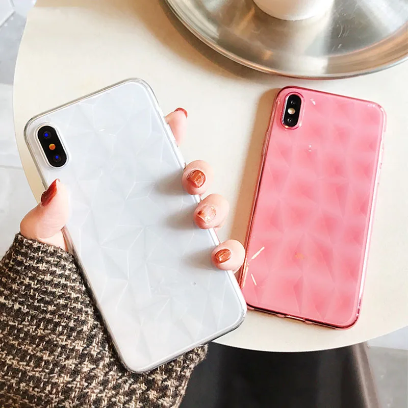 Мягкий чехол из ТПУ с 3D бриллиантами для Huawei P20 Pro P8 P9 Mate 10 20 lite Nova 3 3i Honor 9 Lite V10 Note Play