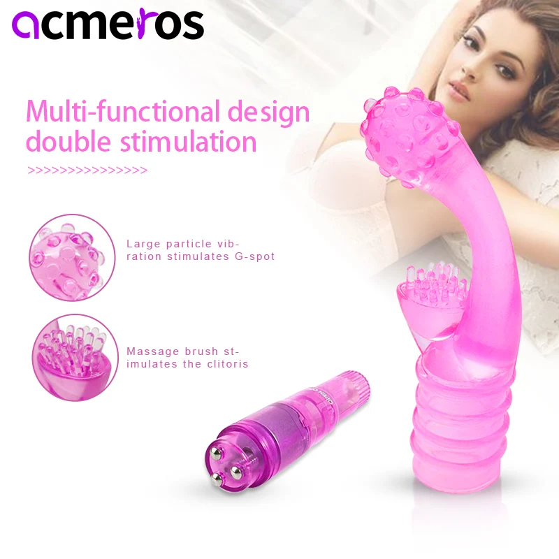 Acmeros G Spot стимулирует av вибрировать палочка страпон с вибратором мягкий