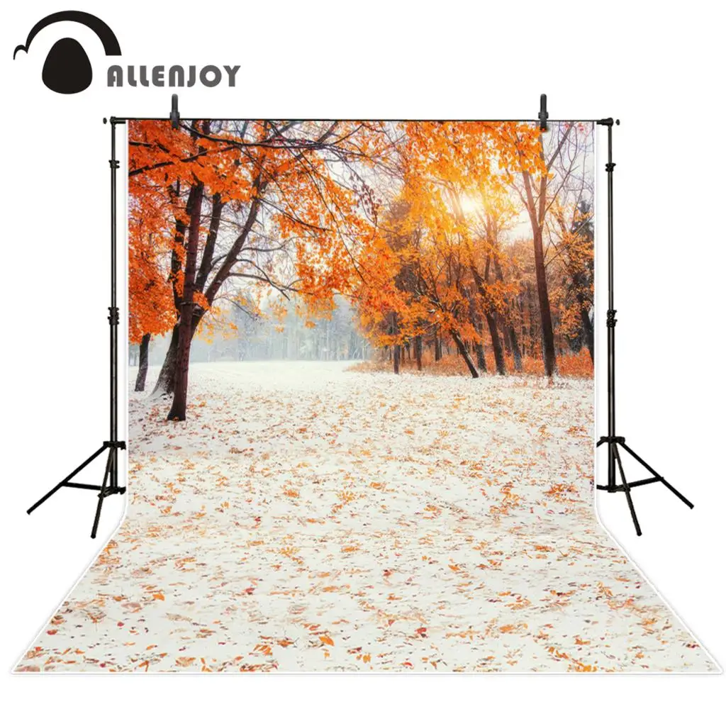 Allenjoy фото фон осень Золотой лес фотостудия Фотофон доски Декорации для