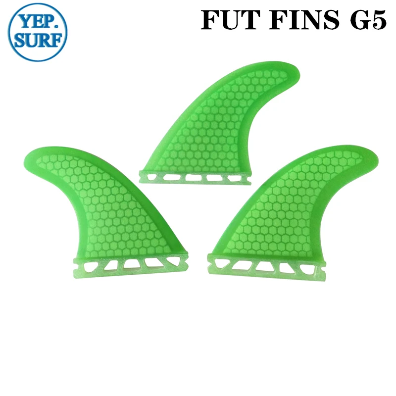 Future G5 плавник желтый сотовая доска для серфинга плавники Future стекловолокно плавники(доска для серфинга) Quilhas весло доска - Цвет: Green