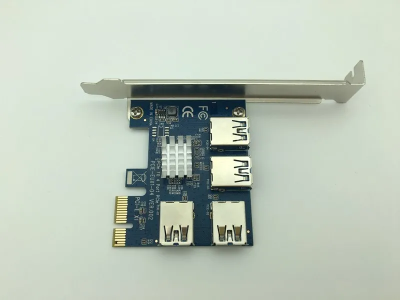 10 шт. USB 3 0 4-портовая переходная карта PCI-Express хост-контроллер адаптер для