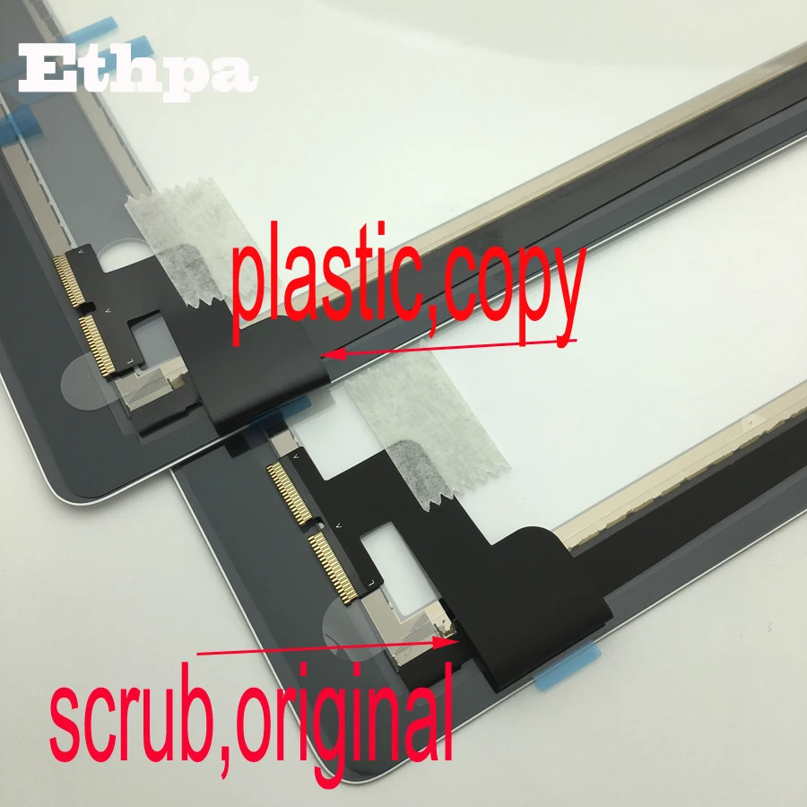 Оригинальная передняя Сенсорная панель Ethpa для Ipad 2 A1395 A1396 A1397 дигитайзер экрана с