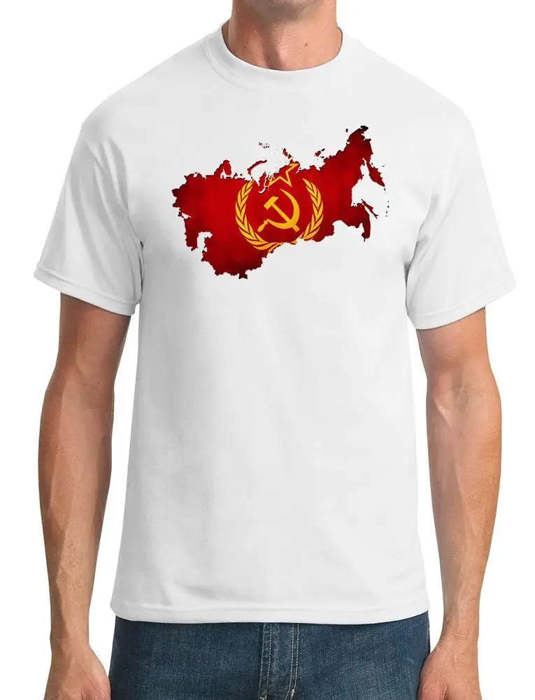 

USSR Russian Flag Map - Mens T-Shirt