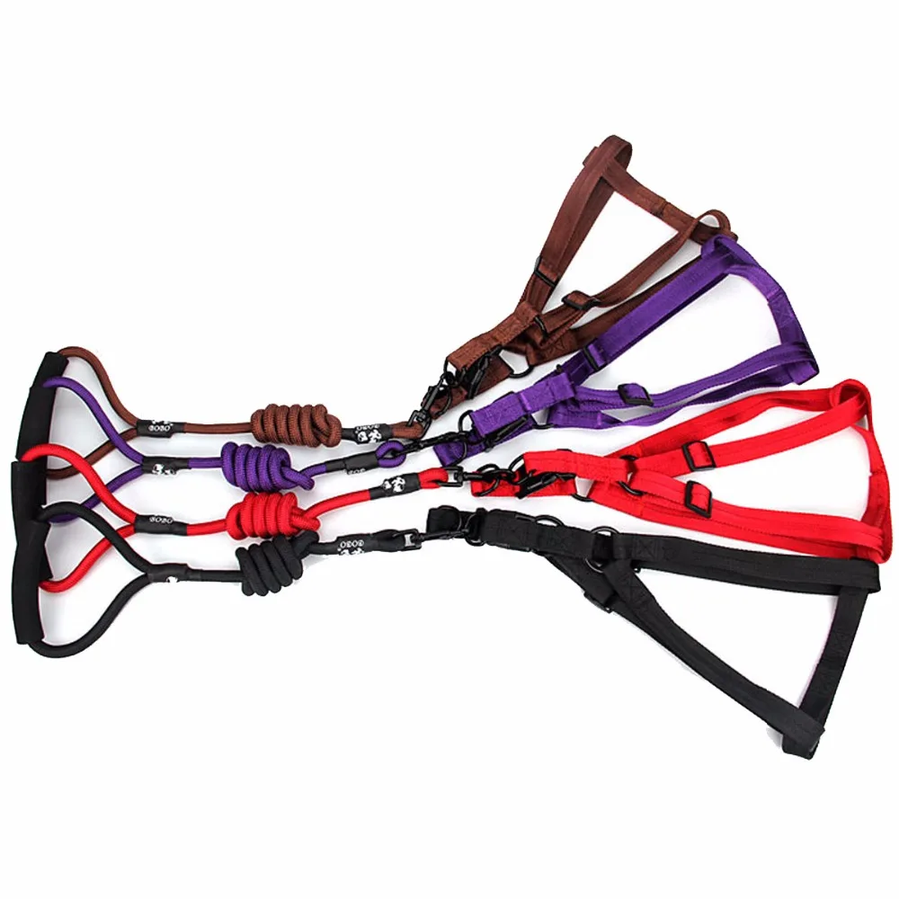 BOBO поводок для собак нагрудные ремни ступенчатый Сбруя Регулируемый жилет и