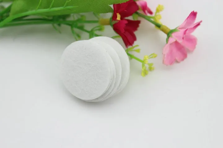 2017 ткань цветок Flatback 2 5 см круглые круги из фетра белый цвет патч войлочная