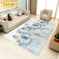 rfwcak chinese style flower art living room carpet bedroom anti slip large rug floor mat kids tapete kitchen carpets area rugs