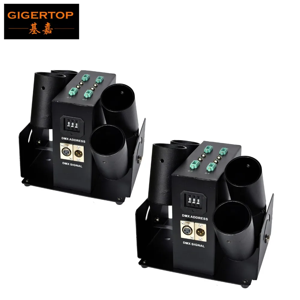 2 шт./лот четыре кадра стример конфетти машина 50 Вт фейерверк 4 головки пушки шутер