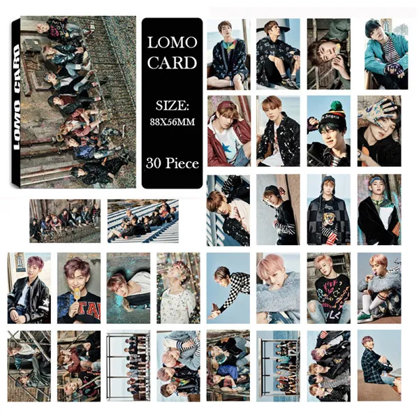 KPOP Bangtan Boys YOU NEVER WALK ALONE альбом ломо карты Новая мода самодельная бумажная фото карта HD Фотокарта LK449 - Цвет: 08