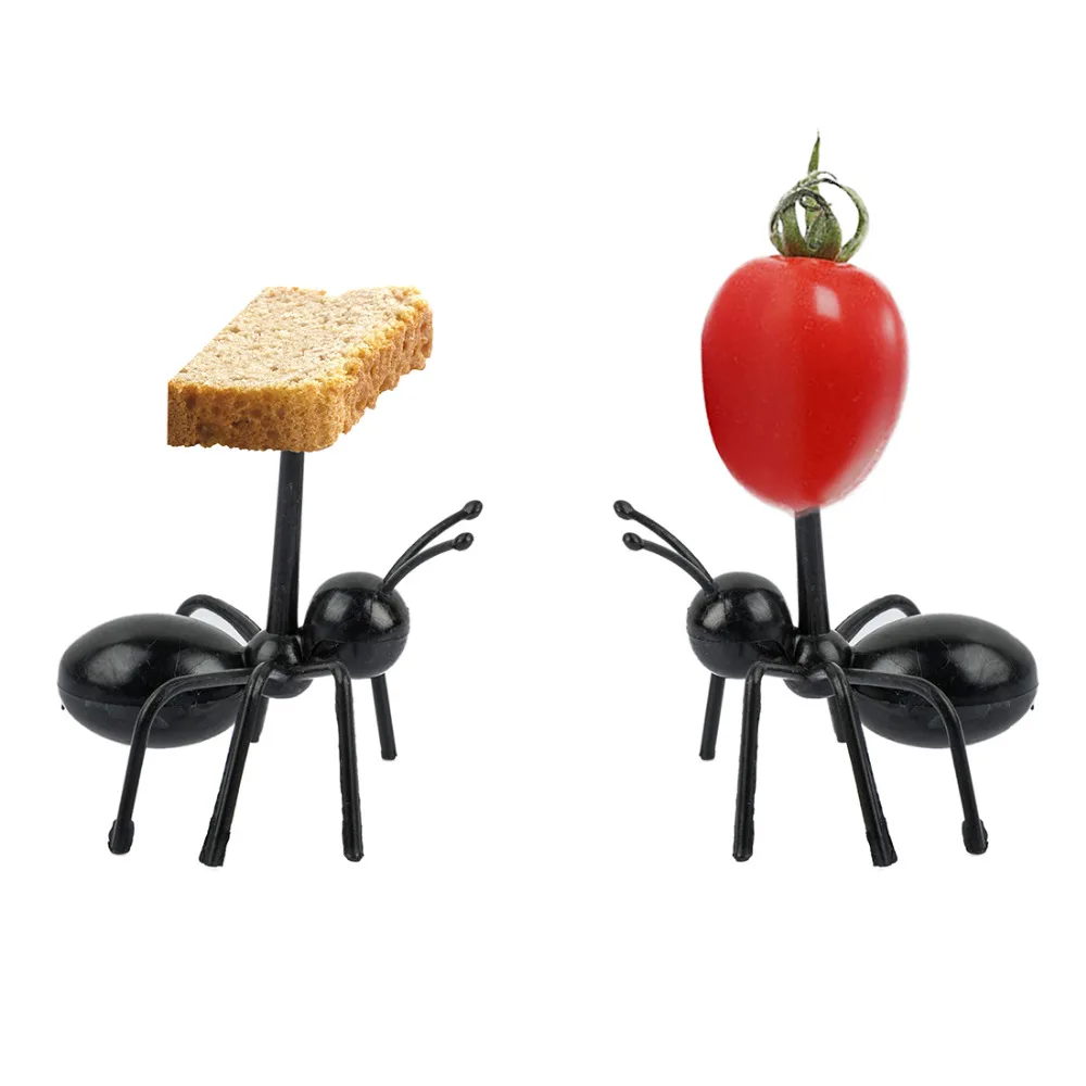 Фруктовая вилка 12 штук форма муравья вилки закуска пирог десерт посуда для дома