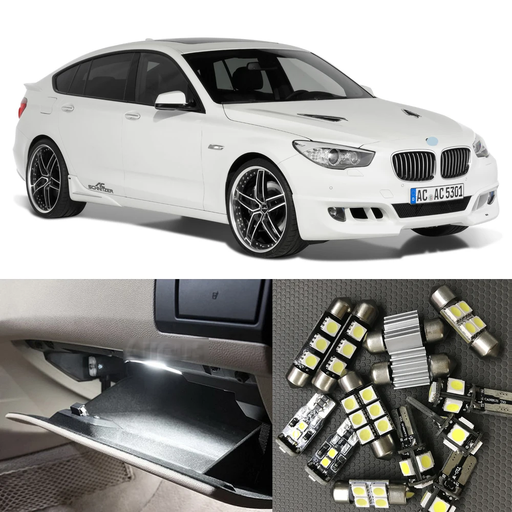 Светодиодный светильник для салона автомобиля 18 шт. белый Canbus BMW 5 серии F07 2010 2014