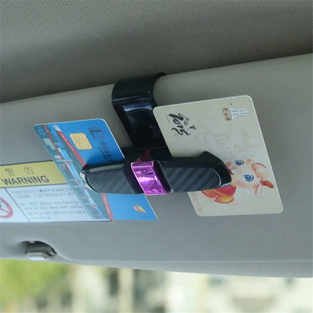 1 шт. портативный автомобильный зажим для очков Авто крепежный билета карты