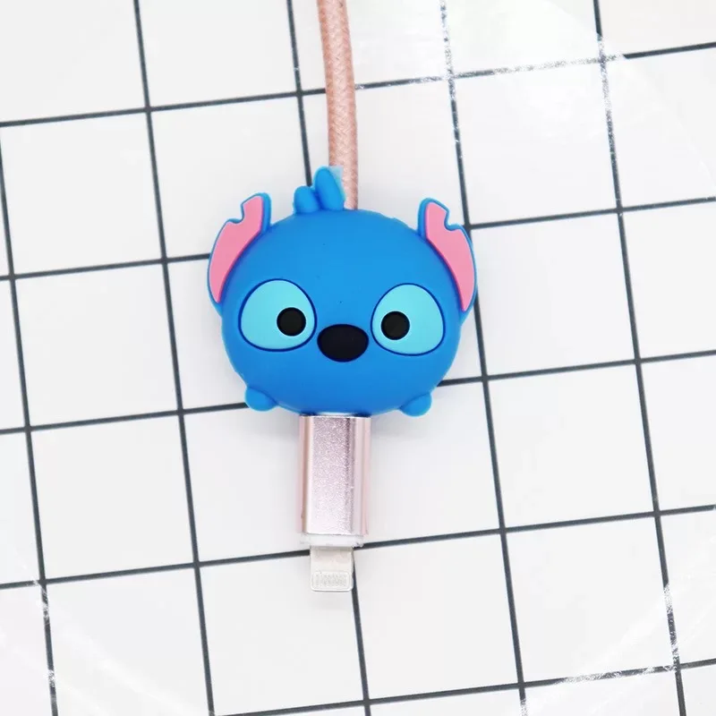 Милый Кабельный органайзер с героями мультфильмов, защита от usb зарядки, шнур для передачи данных, защитный держатель, чехол, органайзер, кабель, провод - Цвет: 6