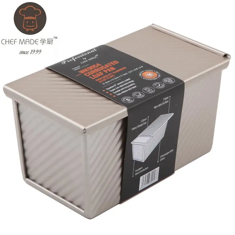 Chef Made Kitchen Accessories Toast Box With Lid Mold Cake Bread Baking Oven Household Non stick Pan Low Prices And Good Faith|toast box|oven pancake