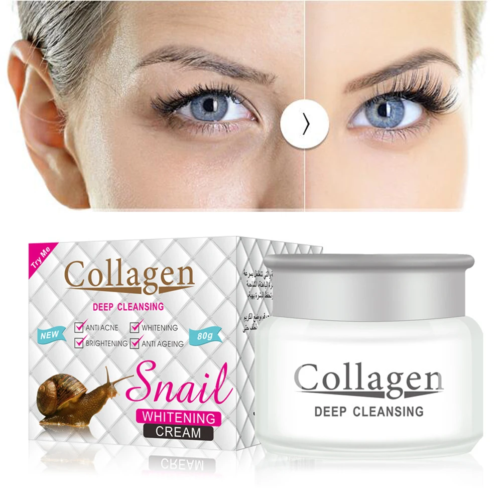 Коллаген улиток. Крем Collagen Deep Cleansing Snail. Collagen крем для лица Snail Whitening Cream. Collagen Deep Cleansing Snail крем 80 мл. Крем для лица Collagen Snail Cream, 75 g.