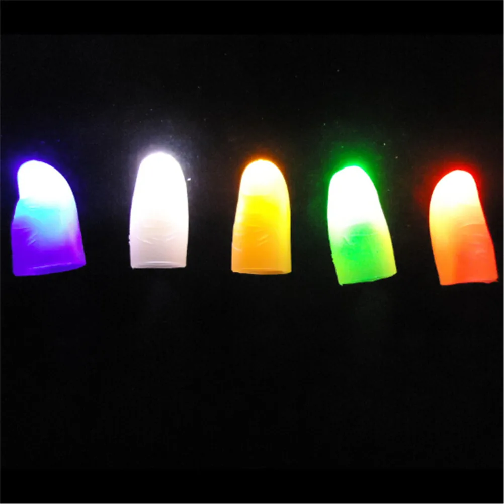 2 шт. реквизит детский светящийся новый светодиодный свет мигающий Пальцы