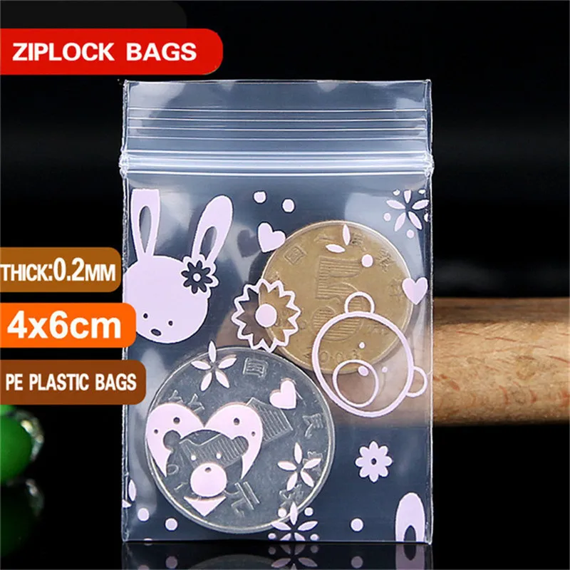 Толстые 0,2 мм маленькие цвета пластиковые сумки на молнии Ziplock сумка Ziplock Pill Pack сумки мини-пакеты на молнии пластиковые упаковочные сумки