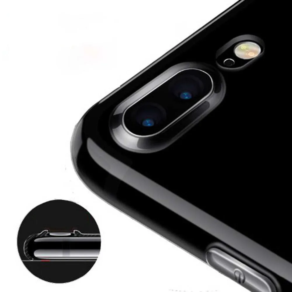 IMIDO Clear Ultra Thin Transparent Phone Case For iPhone 7 Soft TPU Cover X XR XS MAX 8 6 6S Plus 5S SE Coque |