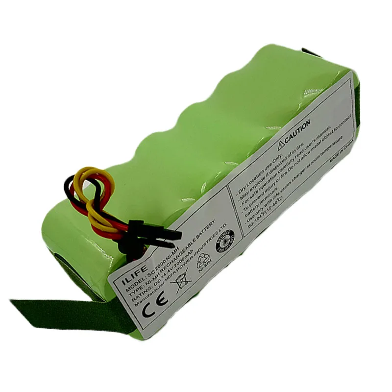 Пара боковых щеток + аккумулятор для kitel kt505 Haier T322 T321 T320 T325/Panda X500 X580/Ecovacs Mirror CR120/Dibea