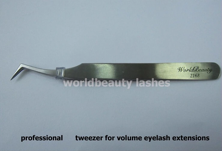 Высококачественная нержавеющая сталь объем ресниц Пинцет Бесплатная Доставка 5