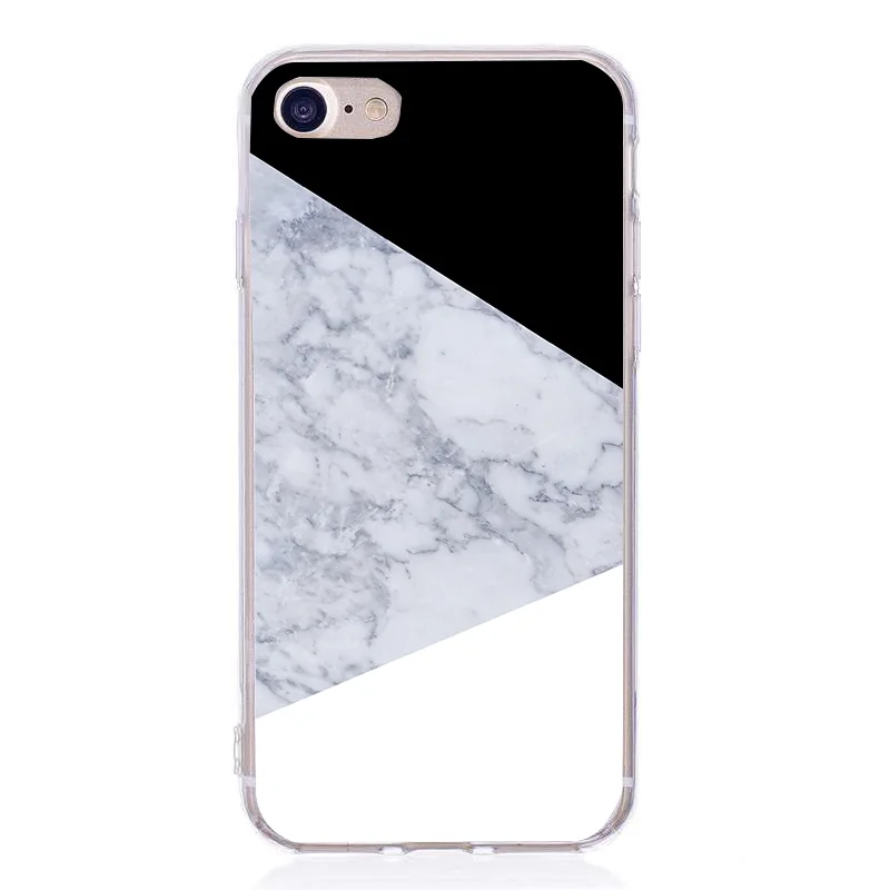 Оранжевый Чехол для iphone 6, 6 S, 7, 8 Plus, XS, X, SE, 5 S, 5S, мягкий, мультяшный, силиконовый, Цветочный, мраморный, милый, мультяшный, задняя оболочка корпуса - Цвет: Оранжевый