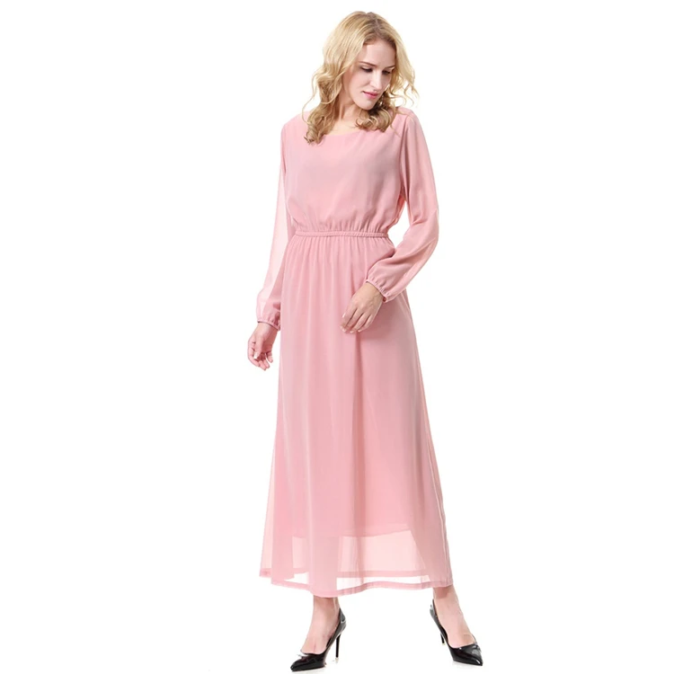 2017 новое мусульманское шифоновое платье зимнее с длинными рукавами 7a31|dresses dress|dress