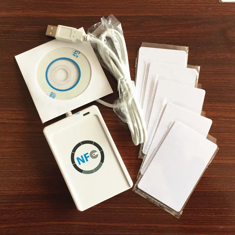 ACR122u USB NFC программатор 13 56 МГц RFID считыватель писатель + SDK 5 шт. F08 1K IC карта