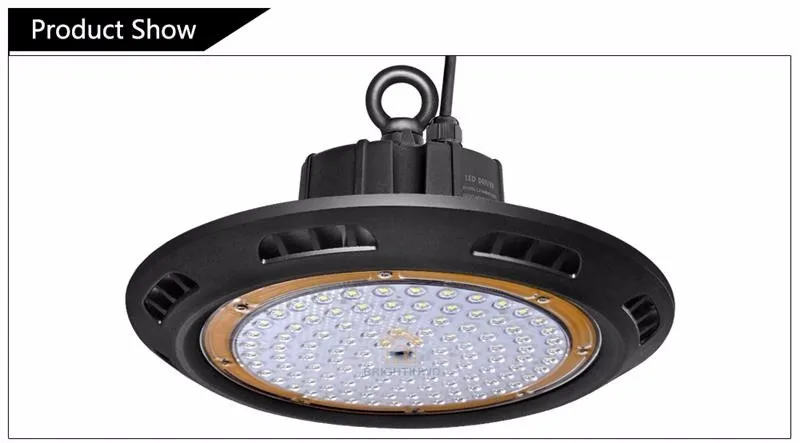 BRIGHTINWD IP65 100-265 в светодиодный светильник UFO High Bay 100 Вт 150 Вт 200 Вт светодиодный потолочный шахтерский светильник Светодиодный промышленный Точечный светильник ing