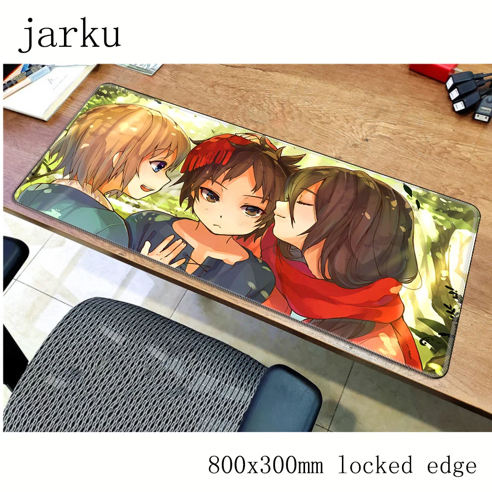 Гелевый коврик для мыши Attack on Titan аксессуары геймеров 800x300 мм notbook большой игровой