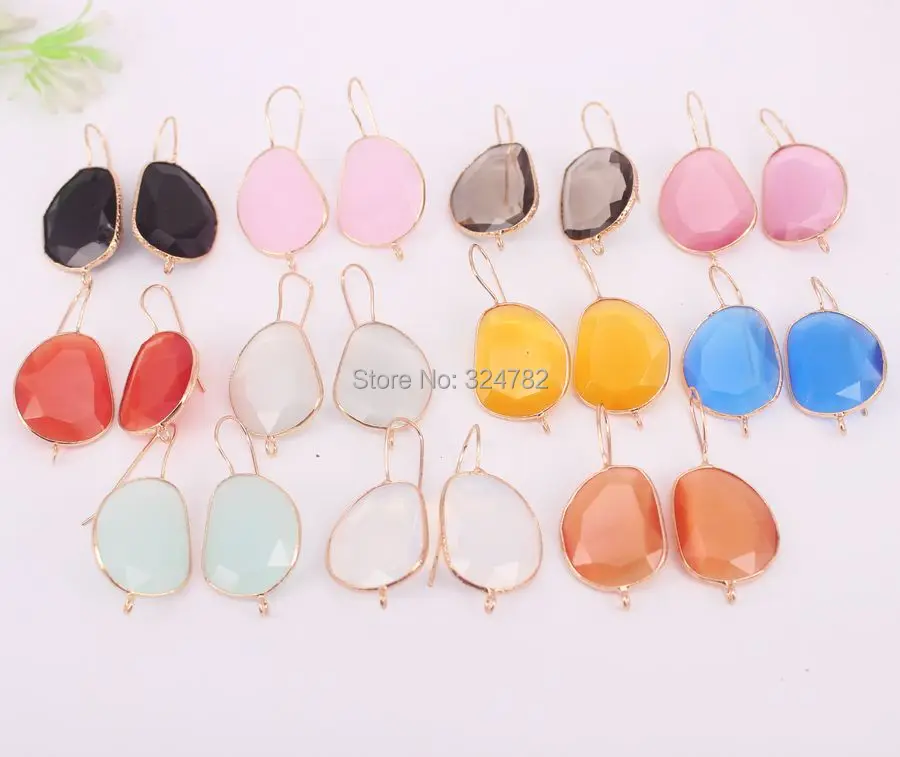 Серьги с кристаллами 5 пар | Украшения и аксессуары