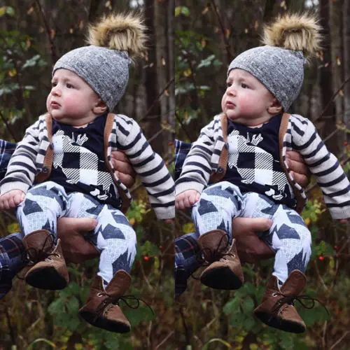 Комплект из 2 предметов! Одежда с рождественским оленем для новорожденных и