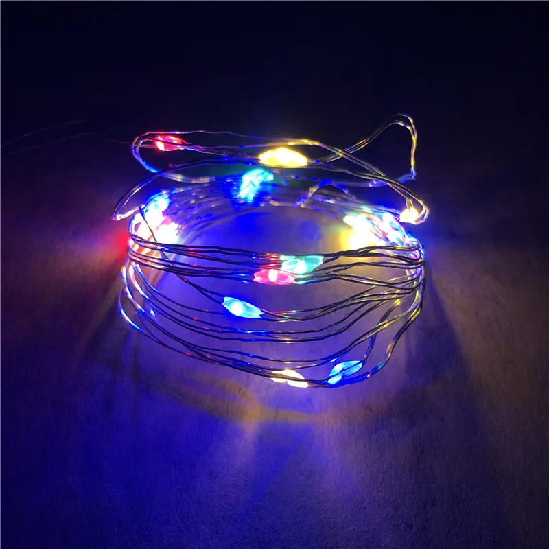2M 20LEDs Mini LED Holiday String Lights Micro Waterproof Lamp Indoor Wedding Light for Home Decoration Christmas Glass Craft | Лампы и