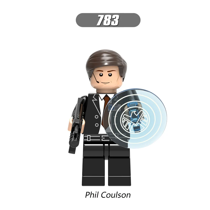 Phil Coulson Одна распродажа, супергерои, киборг, обратная вспышка, Лекс-Лютер, огненный шторм, Лобо, Бэтмен, флэш-строительные блоки, Детские Подарочные игрушки - Цвет: Phil Coulson