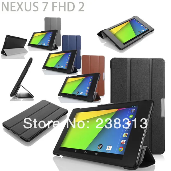 Чехол книжка с функцией пробуждения и спящего режима для Google Nexus 7 2 го поколения