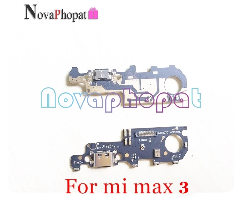 

Novaphopat для Xiaomi mi max 3 Max3 2 зарядное устройство Подключение плата Порт для зарядной USB док-станции Разъем микрофон гибкий кабель + отслеживание