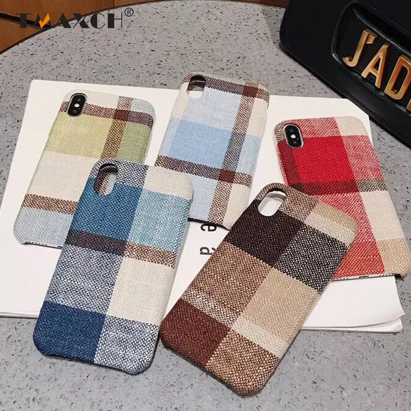 Оригинальный британский стиль плюшевые белье Чехол для iphone X 10 XR XS MAX красочный