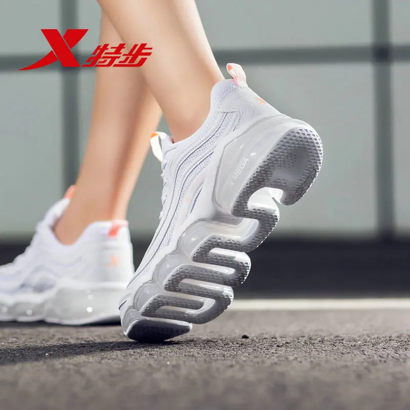 Xtep AIR MEGA, женская обувь для бега,, тканая, дышащая, на воздушной подушке, для бега, женская спортивная обувь, 881218119562