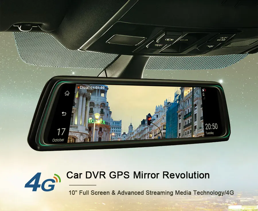 4G ADAS 10 ''Автомобильное зеркало заднего вида DVR 2GB ram Dash Cam 1080P рекордер двойной объектив gps авто регистратор камера специальный кронштейн V9-2Ch