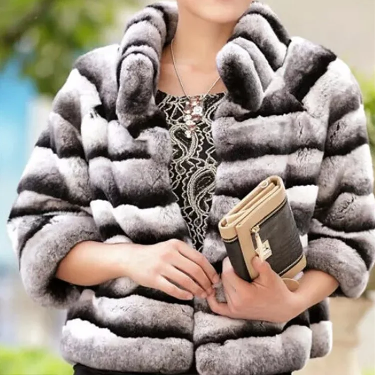 OFTBUY, зимняя куртка для женщин, пальто из натурального меха кролика Рекс, верхняя одежда, брендовая, роскошная, толстая, теплая, уличная одежда, воротник-стойка