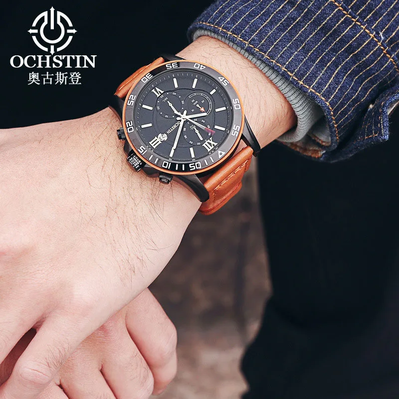 

Mens Watches Luxury Business Quartz Watch Men Leather Strap Military Sports Waterproof Wristwatch Clock Male Relogio Masculino