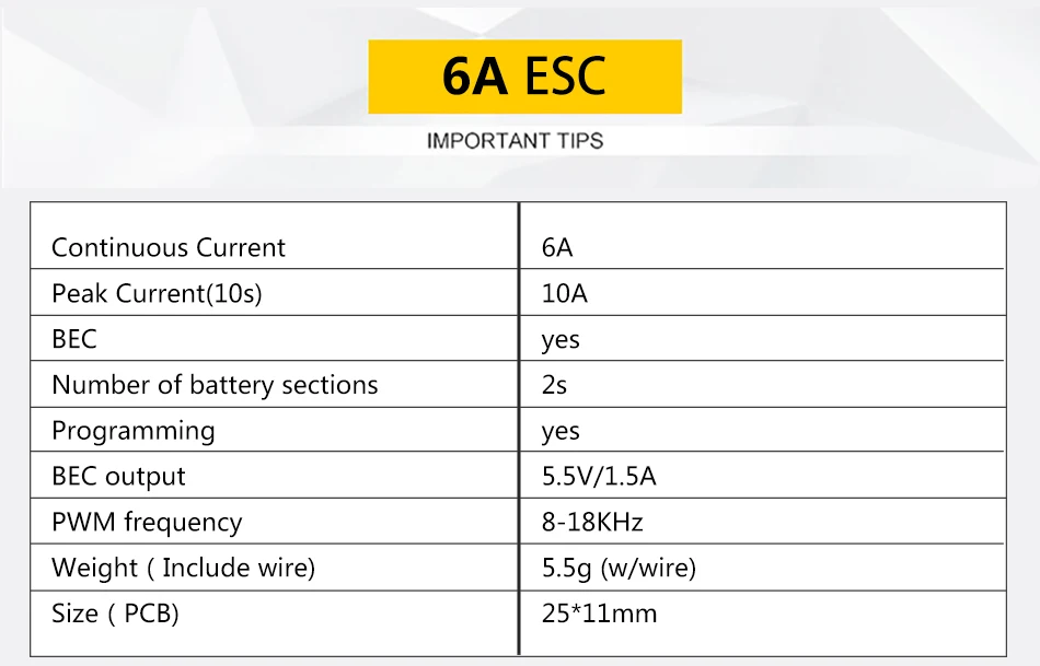 VGOOD бесщеточный ESC 6A/12A/20A/30/40A/60A/80A/100A/120A 2 с 32-бит с 1.5A SBEC для неизменяемой геометрией крыла RC самолет запасные части