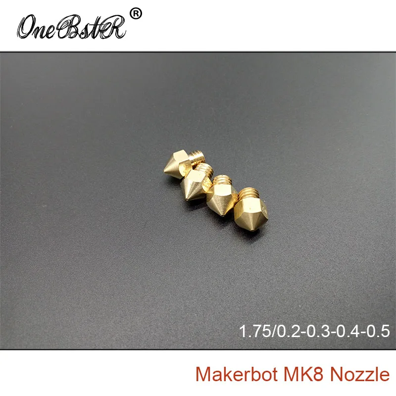 4 шт./лот Makerbot MK8 сопло 0 2 3 5 для ABS PLA 1 75 мм поставки 3D части принтера специальное