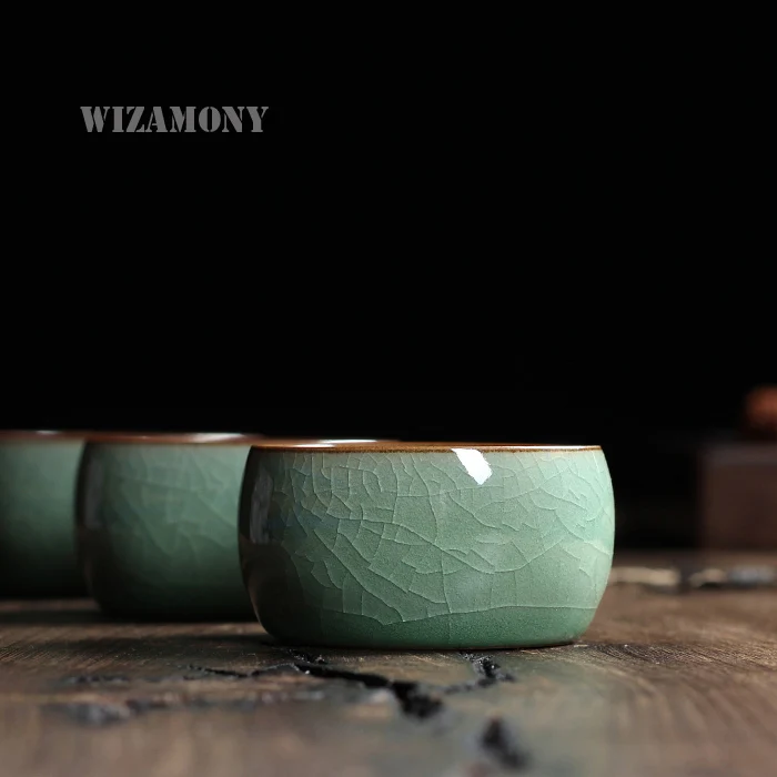 Китайские чаши для чая Longquan Celadon китайская гайвань с чашками и блюдцем 55 мл чайная