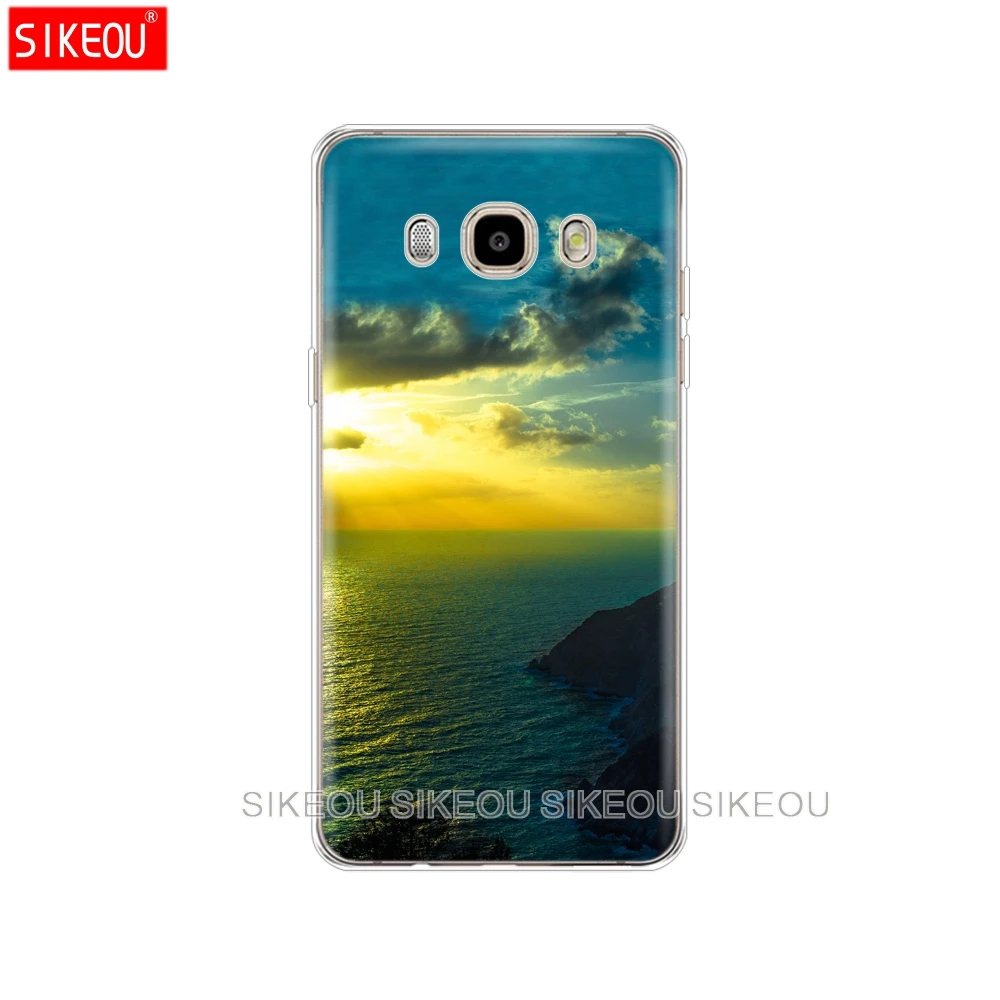 Силиконовый чехол для телефона Samsung Galaxy J1 J2 J3 J5 J7 MINI 2016 2015 prime Neverland Ocean Sea Wave|Бамперы|