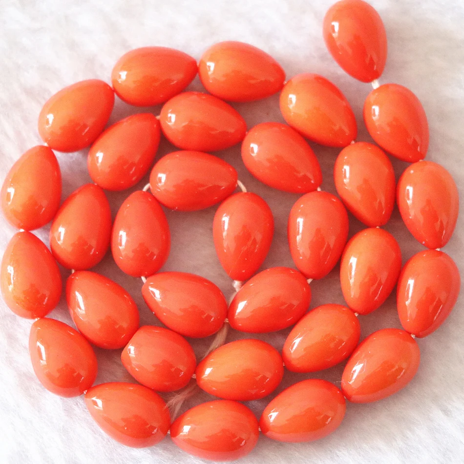 Разноцветные стеклянные бусины для выпекания 5*7 мм в форме капли воды Модные