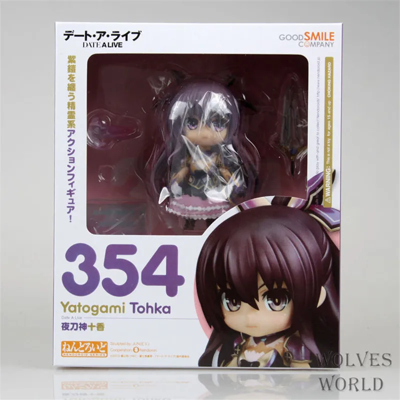Аниме Рисунок Симпатичные " Nendoroid Дата живой Yatogami tohka ПВХ фигурку Модель Коллекция кукла Детские игрушки#354
