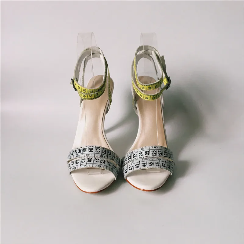 White Mixed Yellow Women High Heels Sandals Gladiator Ankle Strap Ladies Summer Shoes Fashion Rulers Wedding Zapatos Mujer | Обувь