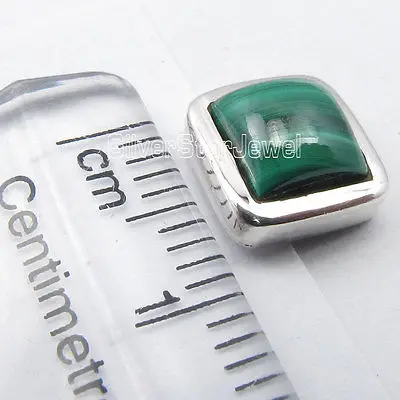 Chanti International Silver зеленого малахита дизайнер новые шпильки Серьги 0.8 см дешевый