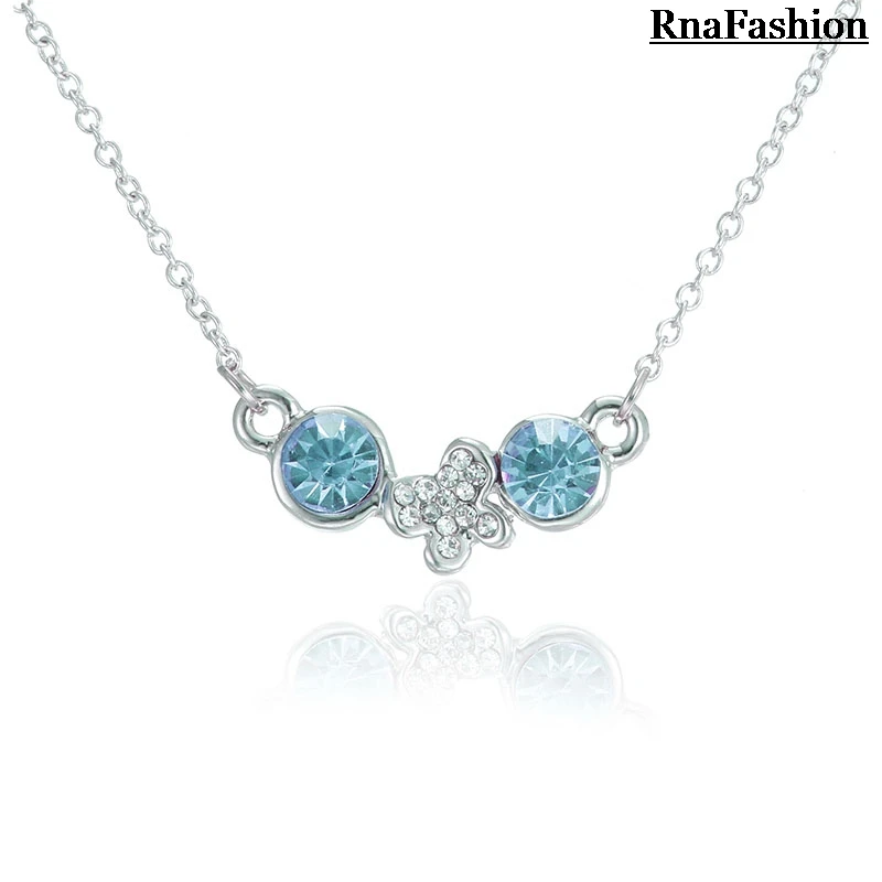 RNAFASHION Jewelry Fashion Pendant Necklace Butterfly Crystal Necklaces For Women Jewellery Kolye intage Animal | Украшения и