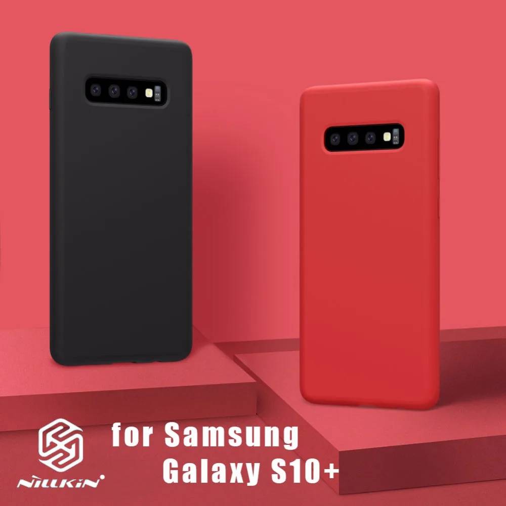 Чехол Nillkin Flex для Samsung Galaxy S10 + роскошный мягкий чехол-накладка из жидкого силикона